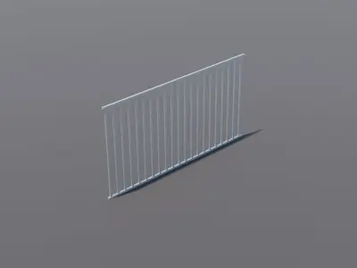 Free Fence Free low-poly 3D model
