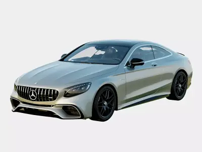 Mercedes-AMG S63 4Matic 2020 Coupe Low-poly 3D model