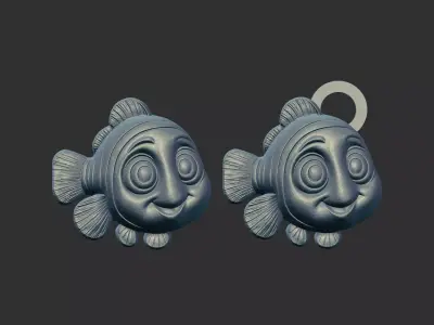 nemo pentant cnc model 3D print model