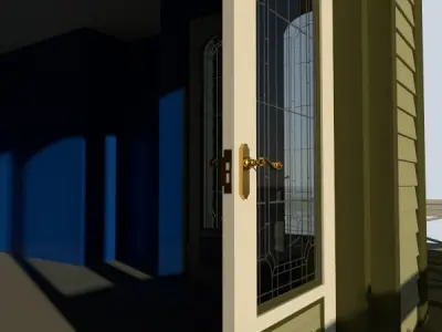 Victorian Double Door 1 3D model