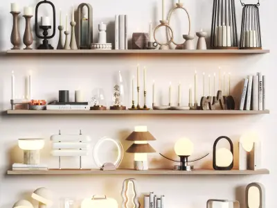 Decorative set 20 3D model get