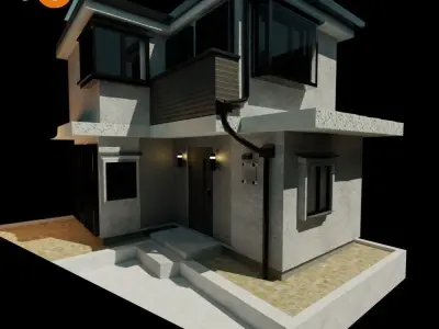 JDM japan car city  3D Model Pack