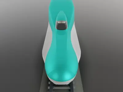 Japan Shinkansen E5 High-speed Bullet Train Low-poly 3D model