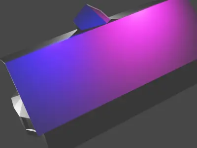 home 3d model box with lights 3D model