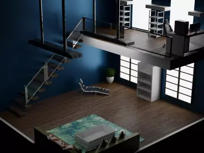 Simple room 3D model