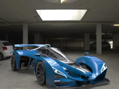 Delage D12  Low-poly 3D model