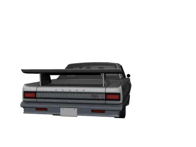 DODGE CHARGER R T Upgraded Low-poly 3D model