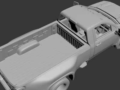 Chevrolet Silverado 3500 Regular Cab 2022 3D print model