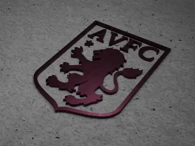 Premier League 2023-2024 Logos Low-poly 3D model