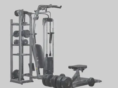 Personal Gym Low-poly 3D model