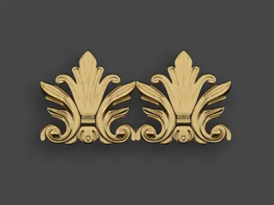 5 Borders Ornamental Pack 10 3D model