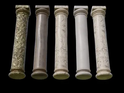 Basalt Columns 3D model