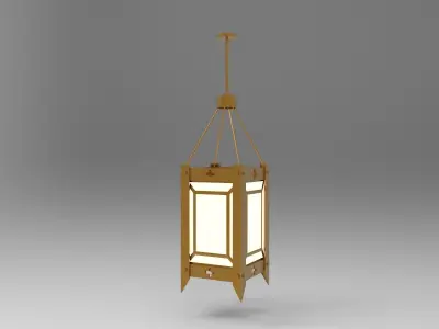 lantern N hanging 3D model