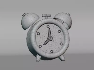 Alarm Clock Low-poly 3D model