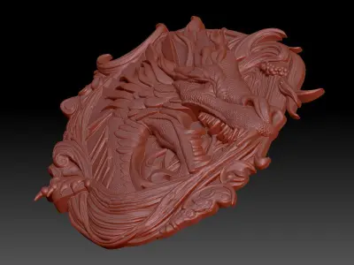 Dragon head  3D print model