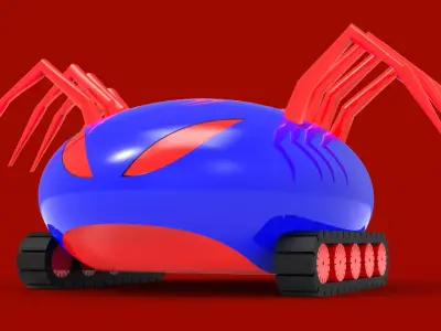 spiderman car 3D model