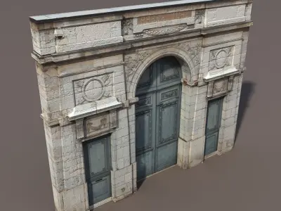 Door Portal Low poly 78 Low-poly 3D model