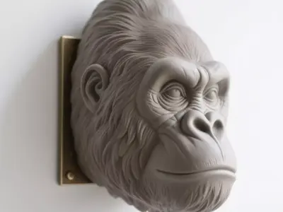 gorilla 3D print model