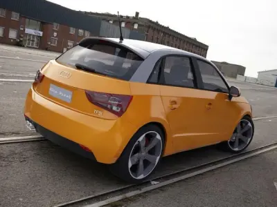 Audi A1 Sportback orange 3D model