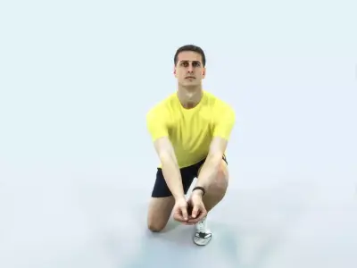 Romance 03A Volleyball Digging Sports Man Low-poly 3D model