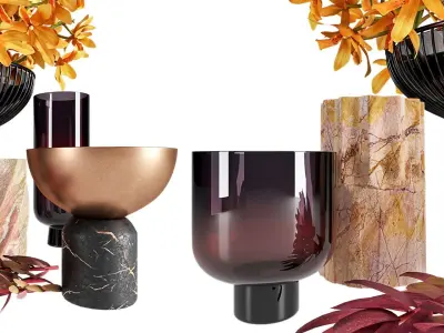 Decorative set 3 3D model