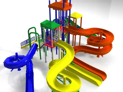 Big Toys Playground 3D Model 3D model