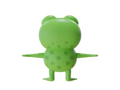 Stylized Frog 3D Model 3D model