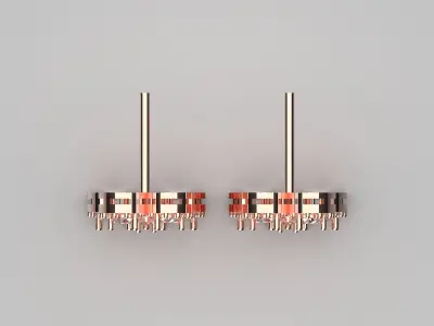 luxury diamond earring je0009 3D print model