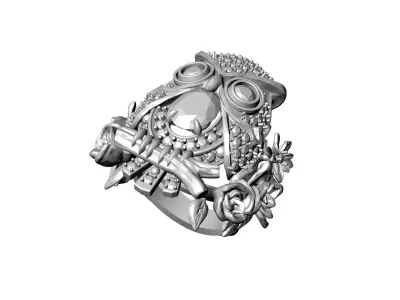 Owl Ring 3D print model