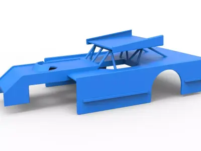 Shell of Figure 8 Modified stock car Scale 1 to 25 3D print model