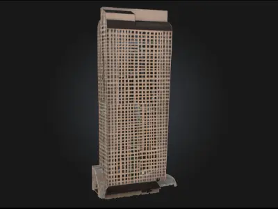 Skyward Ascent Soaring Tower Structure 3D model