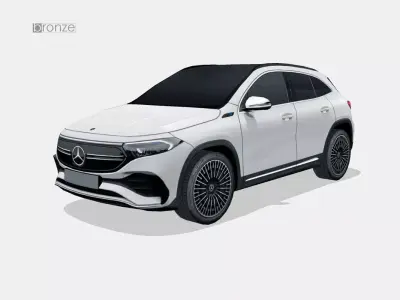 Mercedes-Benz EQA 2022 Low-poly 3D model