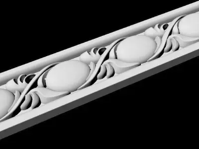 Central decor ornament for furniture 3D model 151