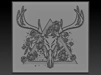 Deer Head 3D print model