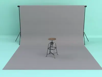 Photo Studio Backdrop 3D model