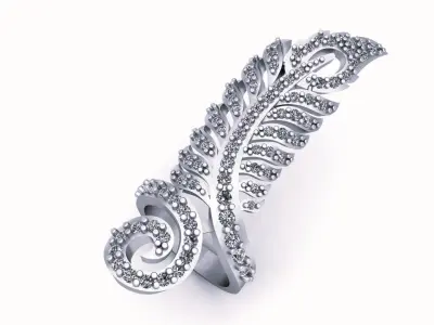 Feather Ring 3D print model purchase