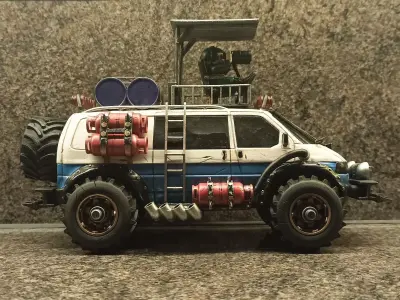 Road Rage RR-008 Mad max style 3D printable  series models Free 3D print model