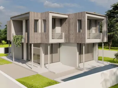 Casa Scene-villa-modern house 3D model