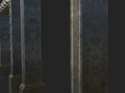 Door Frame Low-poly 3D model