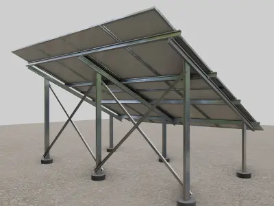 Solar Panel Steel Construction Type 2 3D model