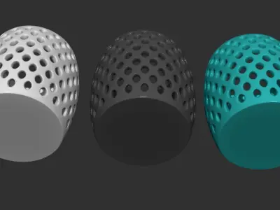 penholder vase with holes in it Free 3D print model