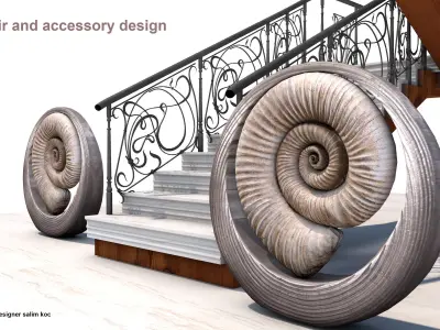 stairs 3dmodel stair and accessory design 3D model