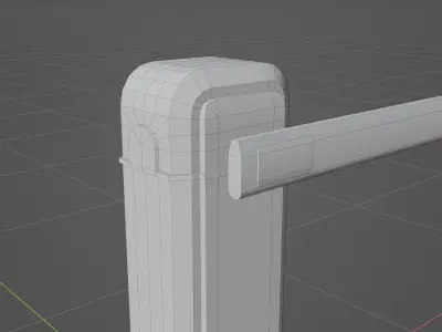 Barier Low-poly 3D model