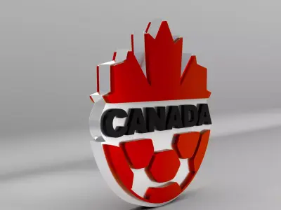 Canada National Soccer Team Logo 3D model