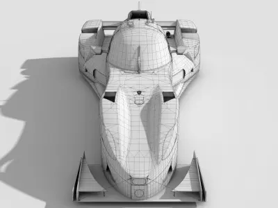Panoz Deltawing DWC13 Low-poly 3D model