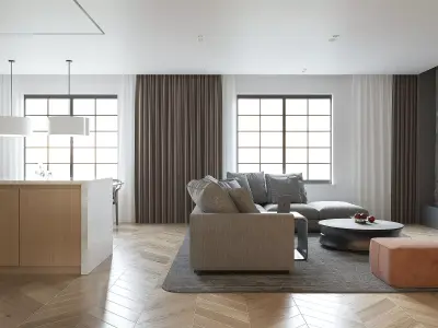 3D Model of Modern Apartment Interior Design 3D model