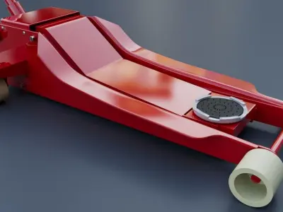 QUICK LIFT LOW PROFILE CAR TROLLEY JACK 3D model