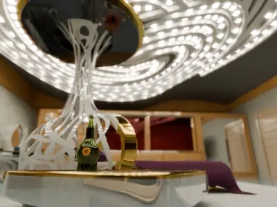Hotel Room Interior 3D model