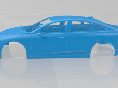 Audi A6 Sportback e-tron 2025 - Body Car STL Model 3D print model