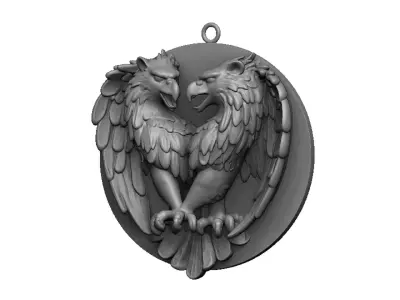 eagle pendant 3D print model